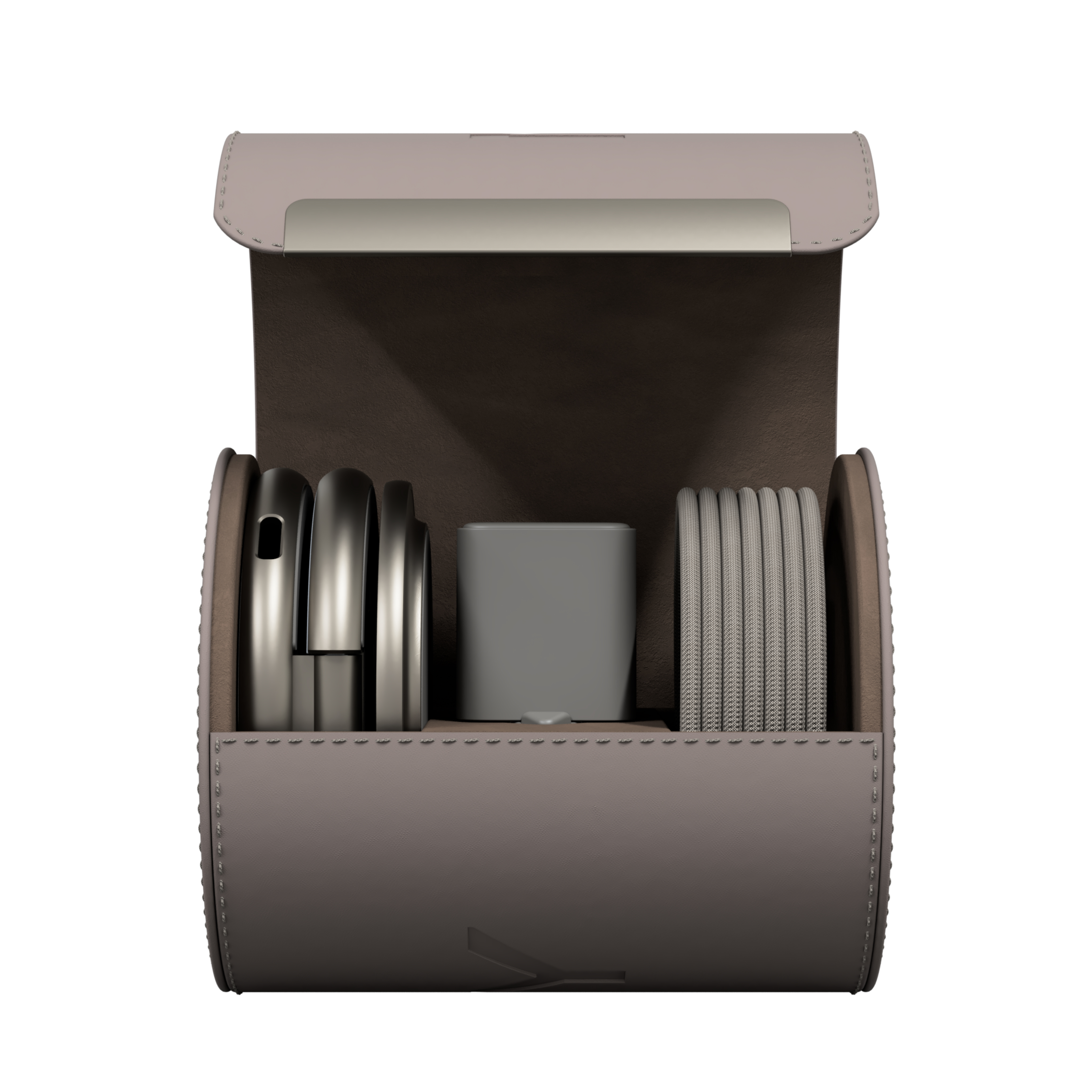 Зарядная станция 3 в 1 Magssory Signature Disc Pro для Apple Qi2 Titan, Титан — WCH073t 7
